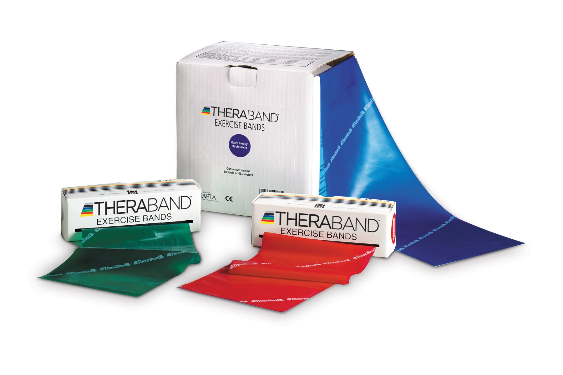 THERABAND 46m (50yds) Dispenser Pack - Family Angle Left